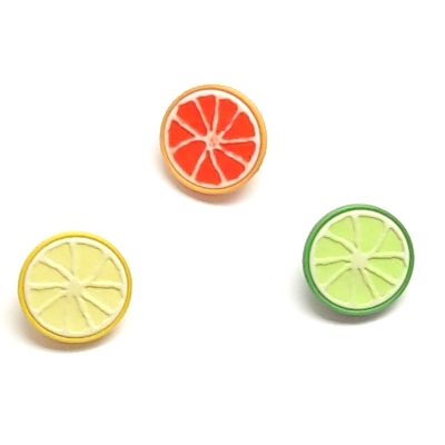 Bouton citron ou pamplemousse