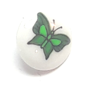 Bouton papillon vert